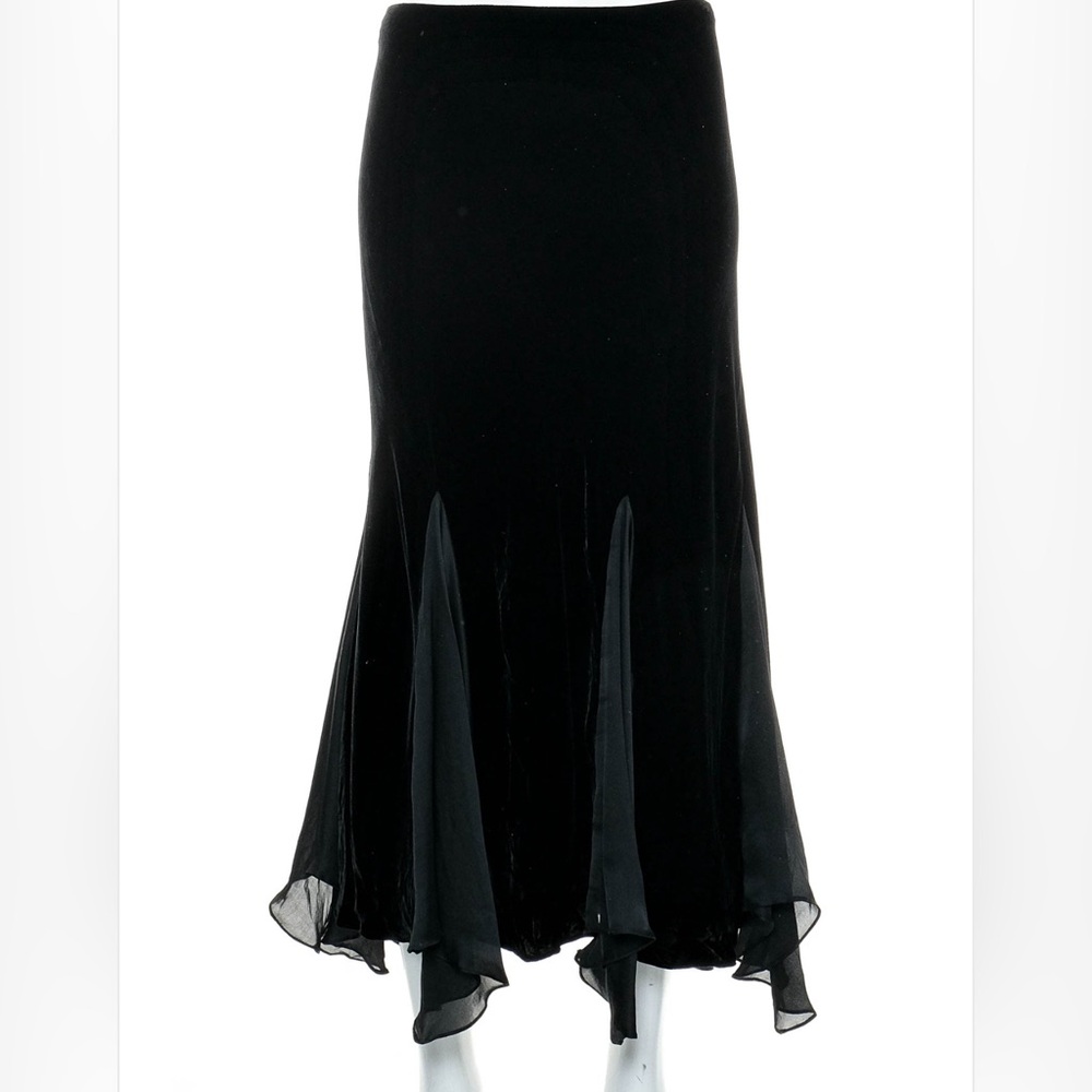 Lauren Ralph Lauren Black Velvet Skirt